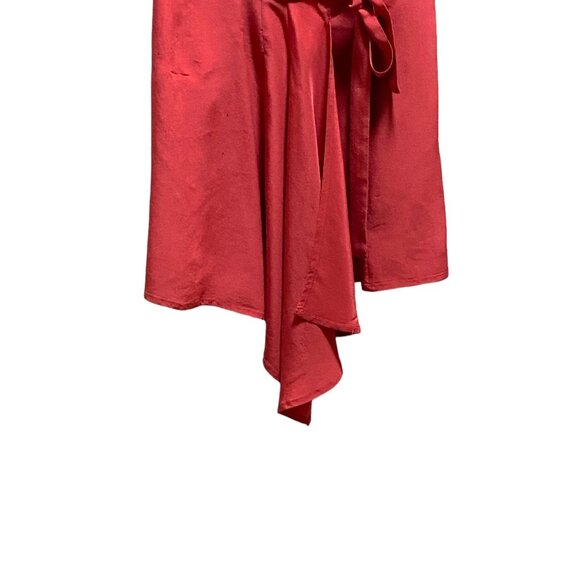 Fei 100% Silk Sleeveless Wrap Top Terracotta Size 2 Minimalist Stealth Wealth - Picture 7 of 13